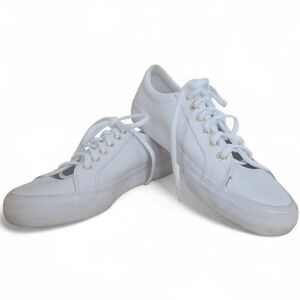 Keds Jumpkick Leather Sneakers Dream Foam White Lace-Up Size 7.5